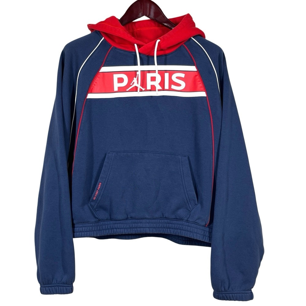 Paris Saint Germain x Jordan Oversized Hoodie Womens 2XL Boxy PSG-FC DC0461-410